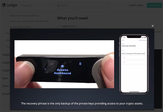Avis ledger nano x: installer app.