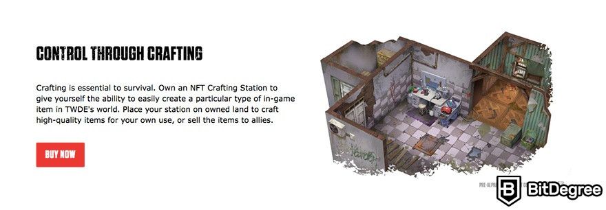 Game NFT terbaik: Mekanisme crafting The Walking Dead: Empires