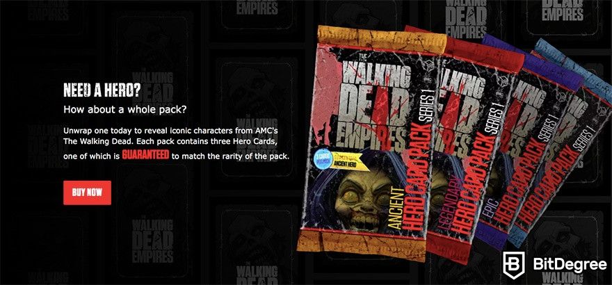 Game NFT terbaik: Set kartu The Walkin Dead: Empires