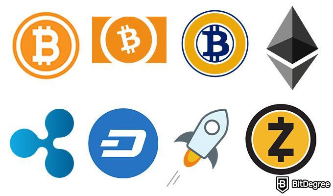 Sàn CEX.io: Các loại tiền.