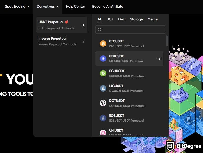 Deepcoin nedir: türev piyasaları.