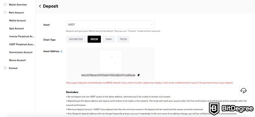 Deepcoin nedir: Deepcoin cüzdanı.