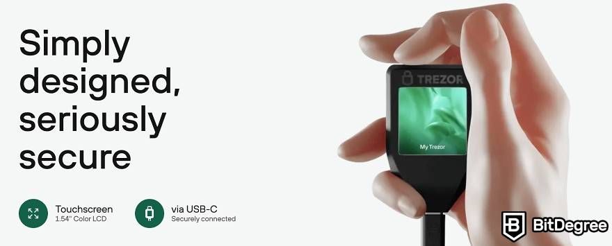 Ethereum Classic wallet terbaik: Trezor Model T.