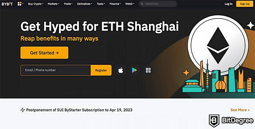 Bursa Kripto Terbaik Bebas KYC: Situs Bybit.