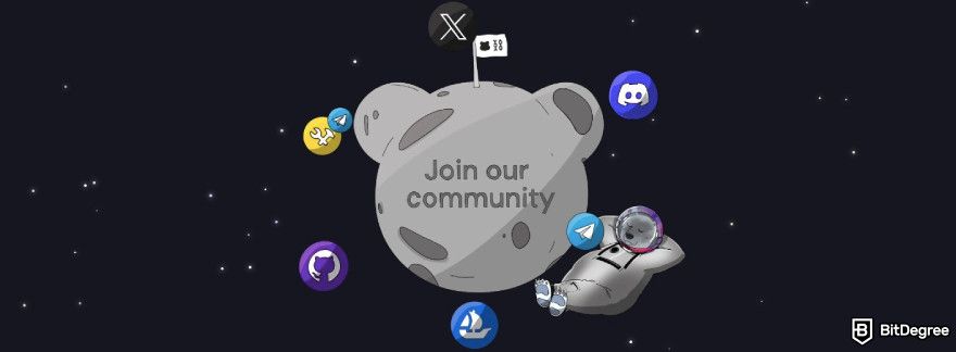 Berachain airdrop: Berachain's social accounts.