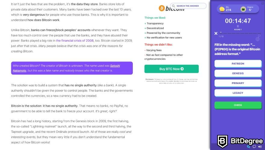 Best crypto quest platforms: the BitDegree Web3 Exam.
