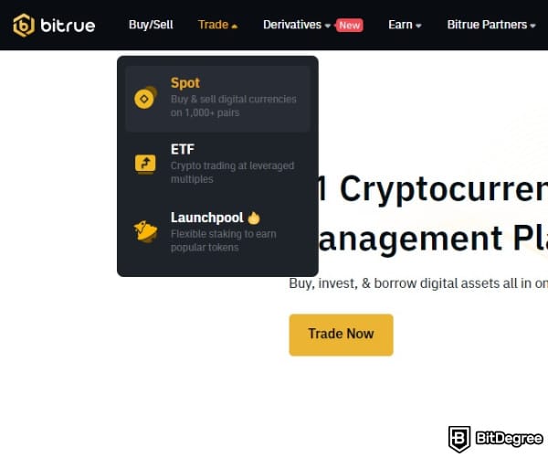 Bitrue Borsası İncelemesi: Kullanım