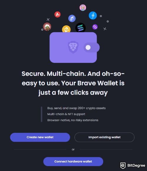Brave Wallet İncelemesi: Brave Wallet Oluşturma