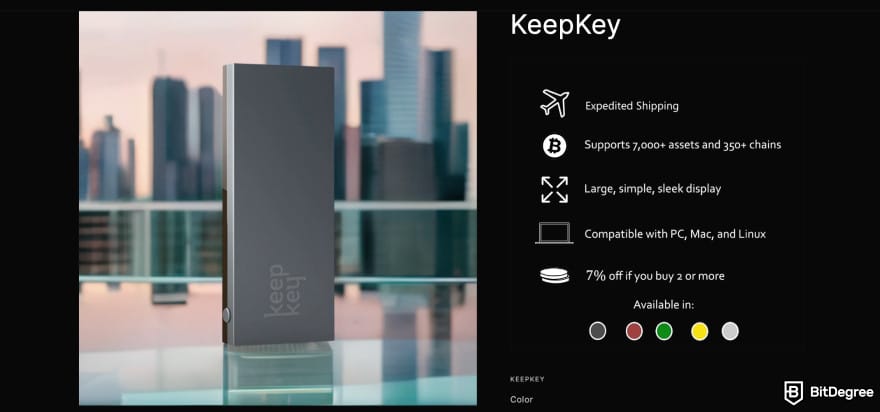 冷钱包: KeepKey.