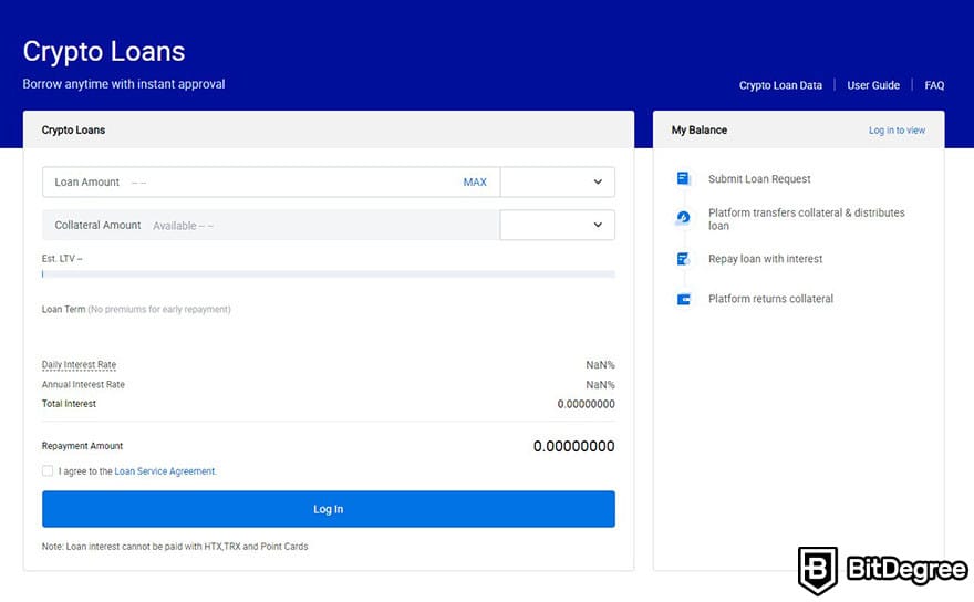 Bitcoin Como Garantia de Empréstimo: plataforma de empréstimos HTX.