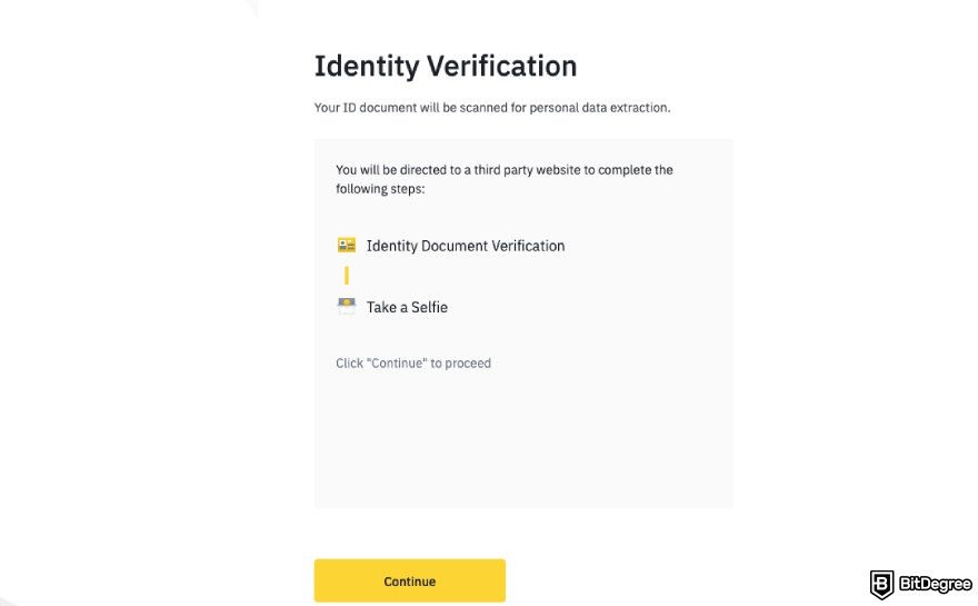 How to buy ChainGPT: Binance KYC verification.