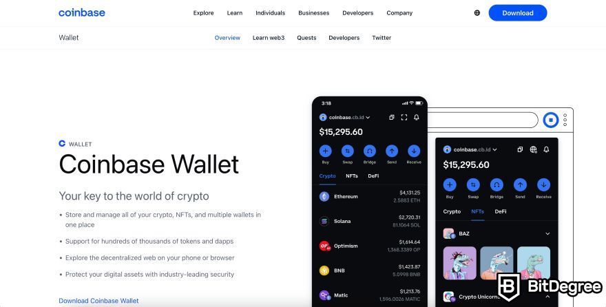 BNB testnet faucet: Beranda Coinbase Wallet.