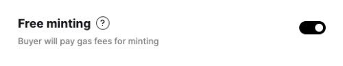 How to mint NFT for free: free minting.