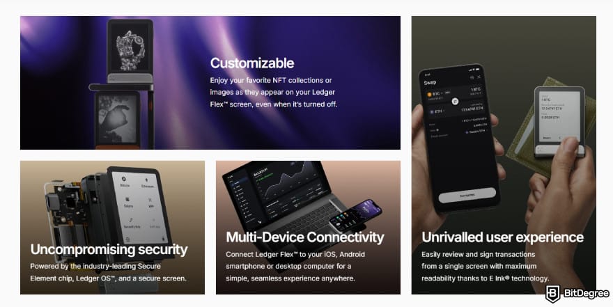 DeFi cüzdanından para çekme: Ledger Flex.
