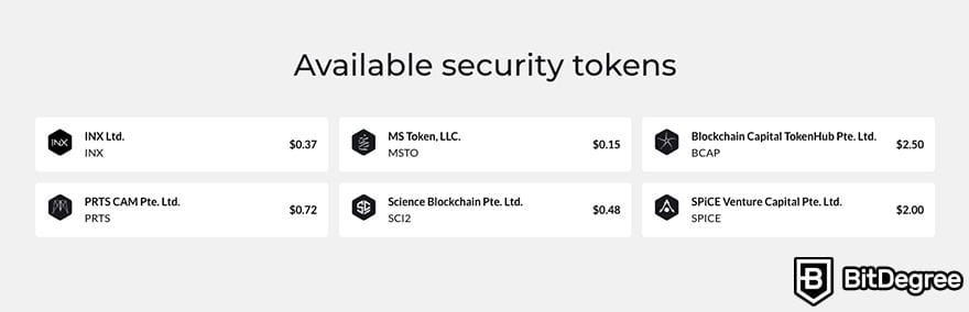 INX 交易所测评: 可用的安全代币。