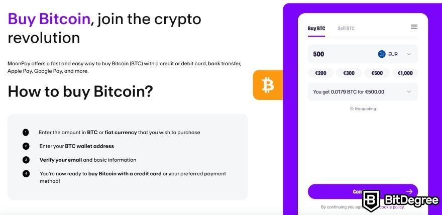 MoonPay İnceleme: MoonPay ile Bitcoin satın alın.