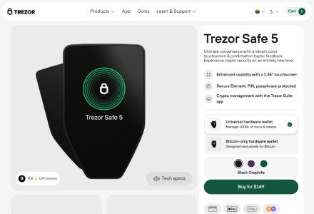 Trezor Safe 5 — Designed for Comfort, Built for Security Trezor Safe 5 — Designed for Comfort, Built for Security
