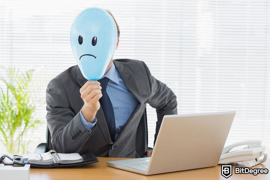 WAGMI là gì: khuôn mặt buồn bã.