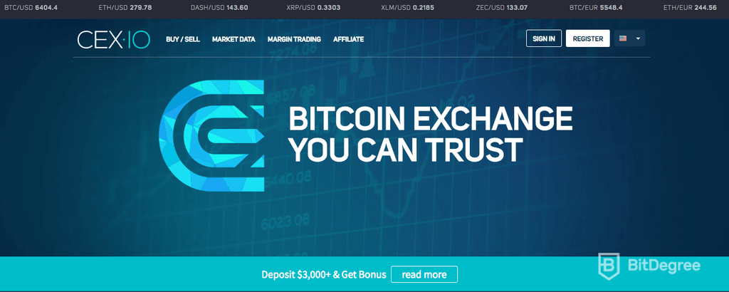 Как купить криптовалюту Cex.io