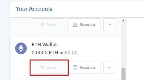 Coinbase account ETH wallet