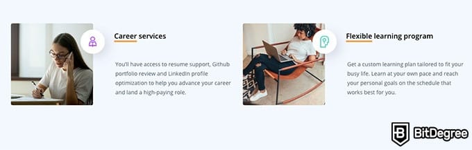 Udacity Full-Stack Web Developer: career services and flexible learning.
